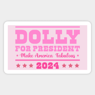 Dolly for President Magnet